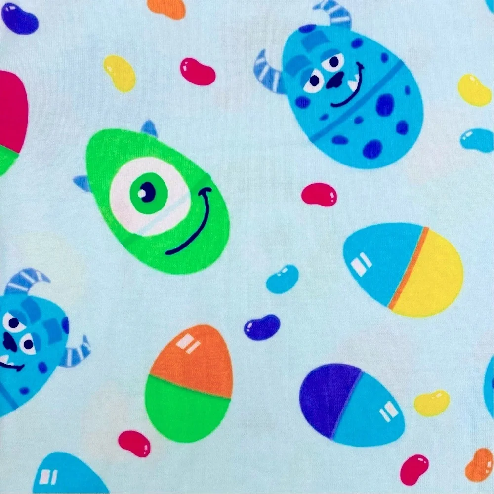 New Disney Monsters Inc Easter Pajamas Boys 5T Girls Mike Wazowski Sulley Cotton